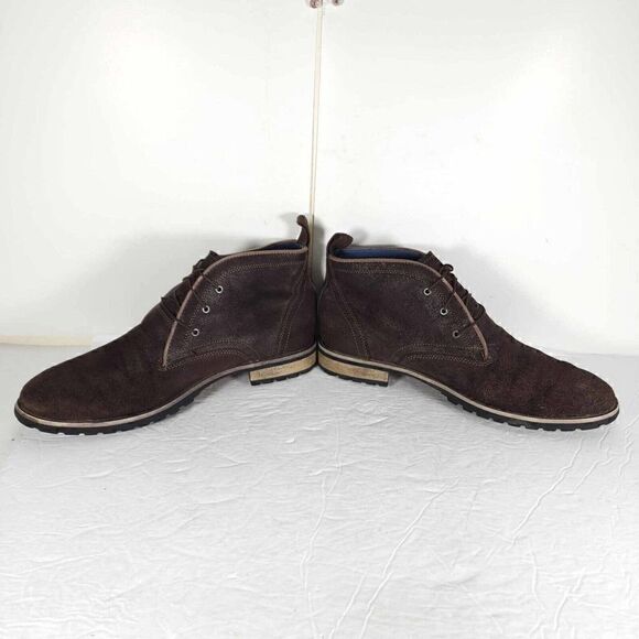 Marc Nason Men’s US 10,5 Brown Suede Leather Lace Up Ankle Chukka Boots Shoes - Picture 5 of 15